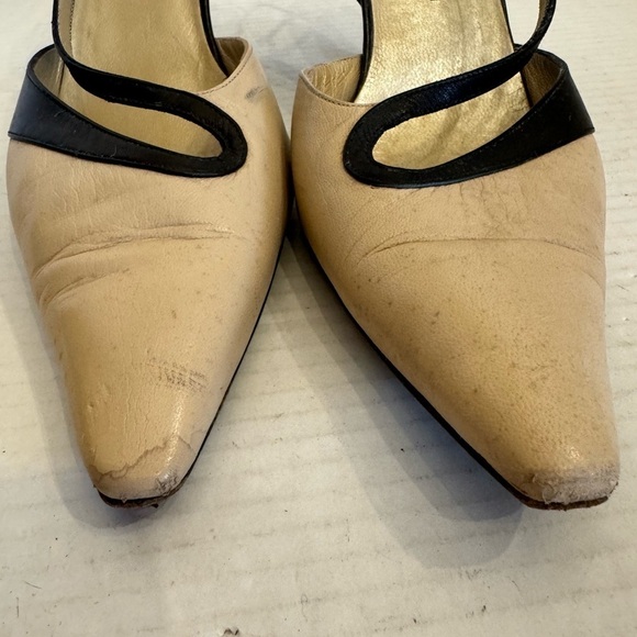 Vintage St. John Slingback Pointed Toe Pumps Shoes SZ 7.5 - Picture 4 of 16